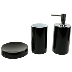 Bathroom Accessory Set with Tall Soap Dispenser, 3 Pieces